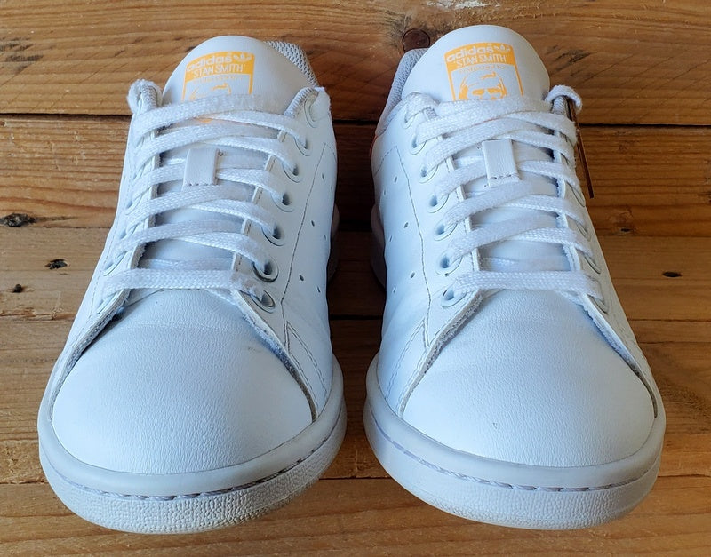 Adidas Stan Smith Low Leather Trainers UK5/US5.5/EU38 FY2556 White/Orange