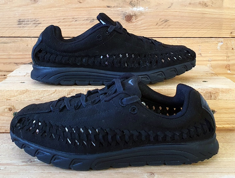 Nike Mayfly Woven Low Suede Trainers UK5/US7.5/EU38.5 833802-004 Triple Black