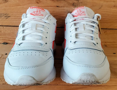 Reebok Classics Low Leather Trainers UK4.5/US7/EU37.5 GW3795 White/Orange Flare