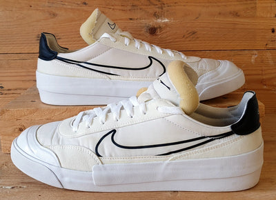 Nike Drop Type HBR Low Textile Trainers UK9/US10/EU44 CQ0989-101 White/Black