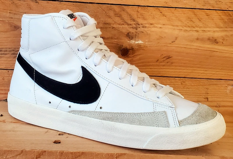 Nike Blazer 77 Mid Leather Trainers UK10/US11/EU45 BQ6806-100 White/Black