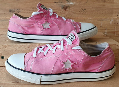 Converse One Star Low Canvas Trainers UK5/US5.5/EU38 7K0801S48 Pink/White