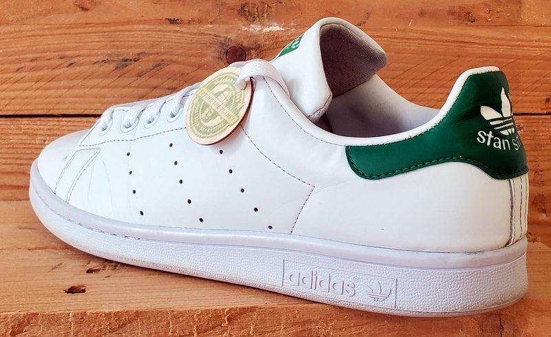 Adidas Stan Smith Low Leather Trainers UK9/US9.5/EU43 FX5502 White/Green