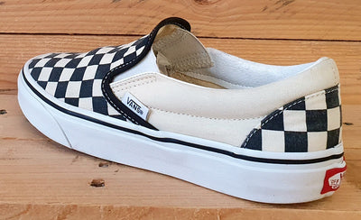 Vans Old Skool Low Canvas Trainers UK5/US7.5/EU38 751505 Cream Checkerboard