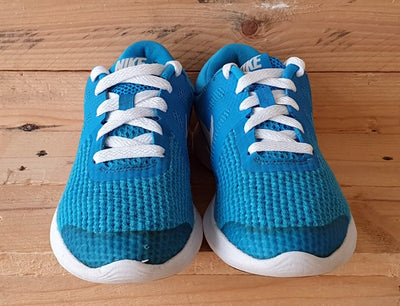 Nike Revolution 4 Textile Trainers UK3/US3.5Y/EU35.5 943309-401 Blue Hero/White