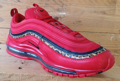 Nike Air Max 97 Low Trainers UK8/US10.5/EU42.5 BV6113-600 Leopard Pack Red