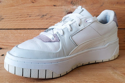Puma Cali Dream Low Leather Trainers UK4.5/US7/EU37.5 383112-02 Cloud White