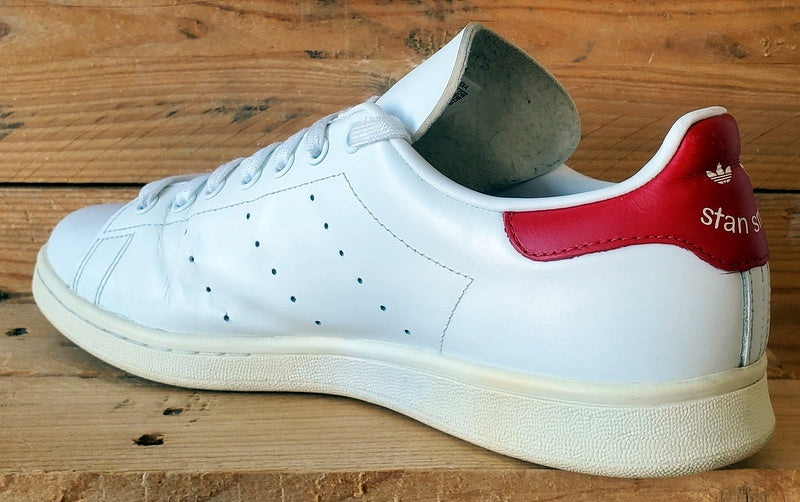 Adidas Stan Smith Low Leather Trainers UK10/US10.5/EU44.5 FV4146 White/Red