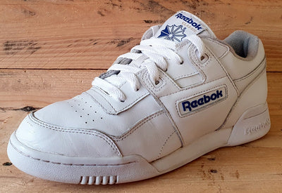 Reebok Classic Workout Low Leather Trainers UK6.5/US7.5/EU40 059503 White/Blue