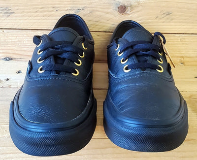 Vans Off The Wall Low Leather Trainers UK3.5/US6/EU36 500714 Triple Black