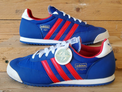 Adidas Originals Dragon Low Textile Trainers UK4/US4.5/EU36.5 G20816 Blue/Red