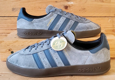 Adidas Broomfield Low Suede Trainers UK7/US7.5/EU40.5 GX5319 Grey/Gum