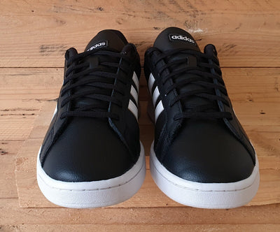 Adidas Grand Court Low Leather Trainers UK11/US11.5/EU46 F36393 Black/White