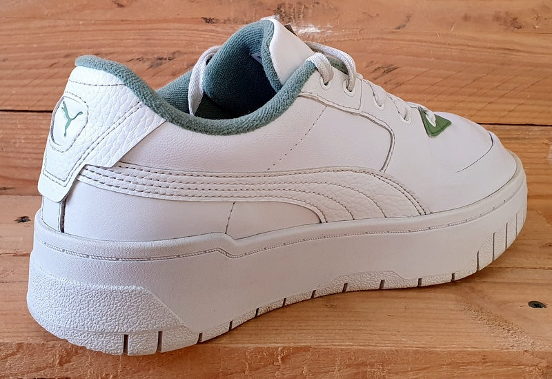 Puma Cali Dream Terry Leather Low Trainers UK6/US8.5/EU39 388568-02 White/Green