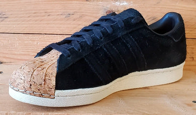 Adidas Superstar 80s Cork Low Suede Trainers UK6/US7.5/EU39 BY2963 Black