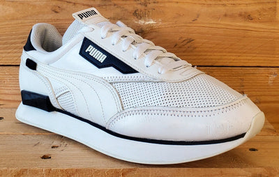 Puma Future Rider Contrast Low Leather Trainers UK8/US9/EU42 374763-01 White