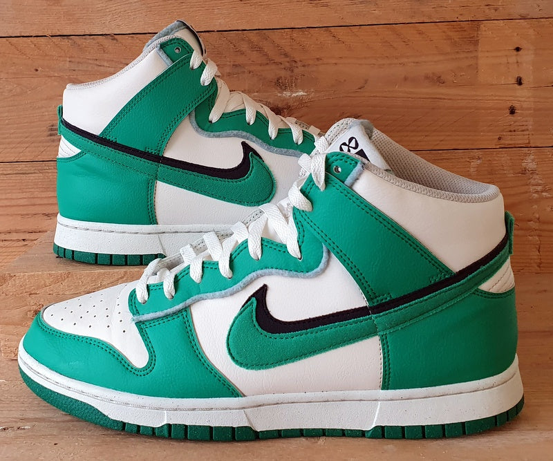 Nike Dunk High SE Leather Trainers UK10/US11/EU45 DO9775-001 Stadium Green