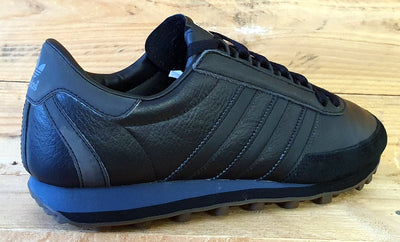 Adidas Nite Jogger Low Leather/Suede Trainers UK9/US9.5/EU43 B24791 Black