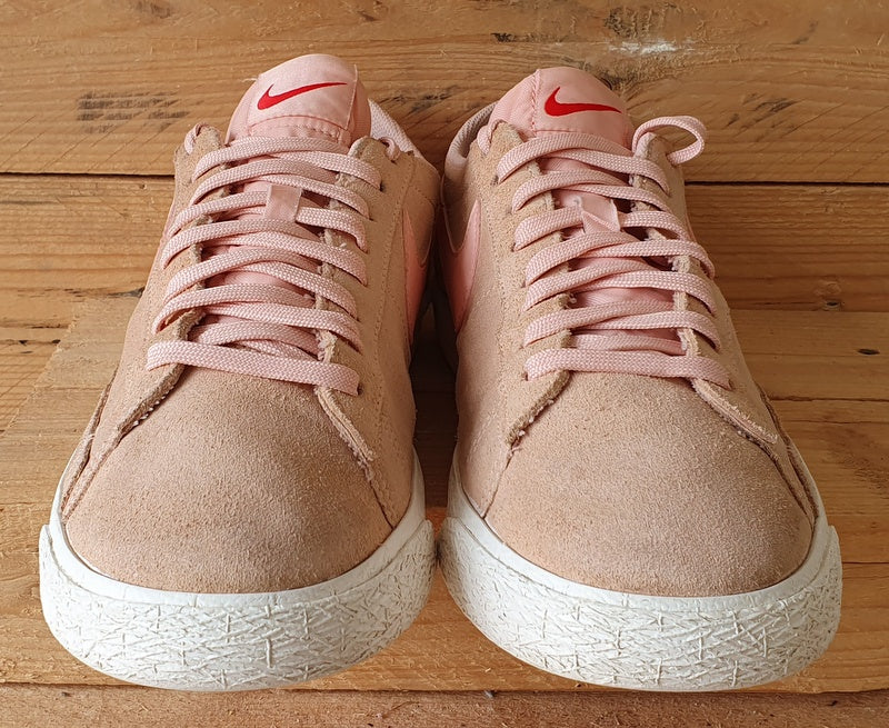 Nike Blazer Low Suede Trainers UK9.5/US10.5/EU44.5 371760-801 Arctic Orange/Pink