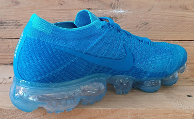 Nike Air VaporMax Flyknit Low Trainers UK10/US11/EU45 849558-402 Blue Orbit