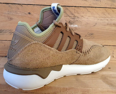 Adidas Tubular Moc Runner Low Suede Trainers UK9/UK9.5/EU43 B25786 Timber Beige