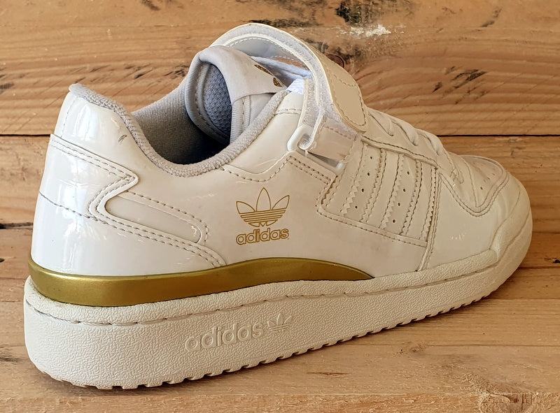 Adidas Original Forum Patant leather Trainers UK5/US6.5/EU38 H05110 White Gold