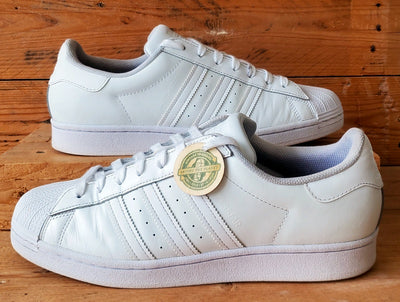 Adidas Superstar Low Leather Trainers UK9/US9.5/EU43 EG4960 Triple White