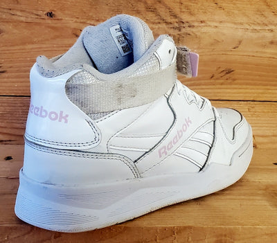 Reebok Royal BB4500 Mid Leather Trainers UK4/US6.5/EU37 G58640 Triple White