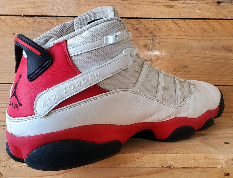 Nike Air Jordan 6 Rings Mid Leather Trainers UK13/US14/EU48.5 322992-123 White