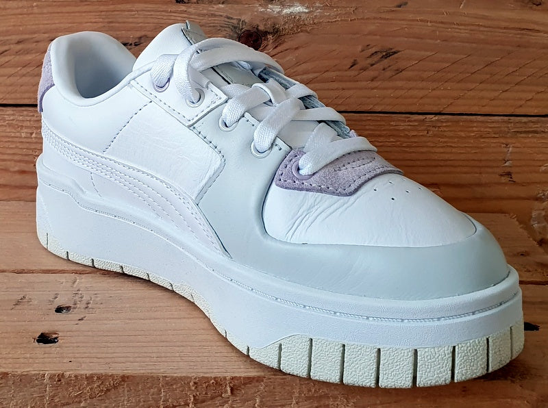 Puma Cali Dream Leather Trainers 383112-02 White/Grey/Lavender UK3/US5.5/EU35.5