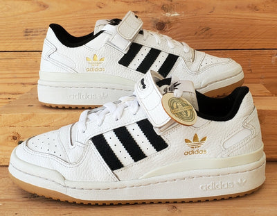 Adidas Forum Low Leather Trainers UK5/US5.5/EU38 H01924 Cloud White/Black/Gum