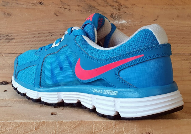 Nike Dual Fusion ST2 Low Textile Trainers UK5.5 US8 EU39 454240 402 White Blue VintageTrainers