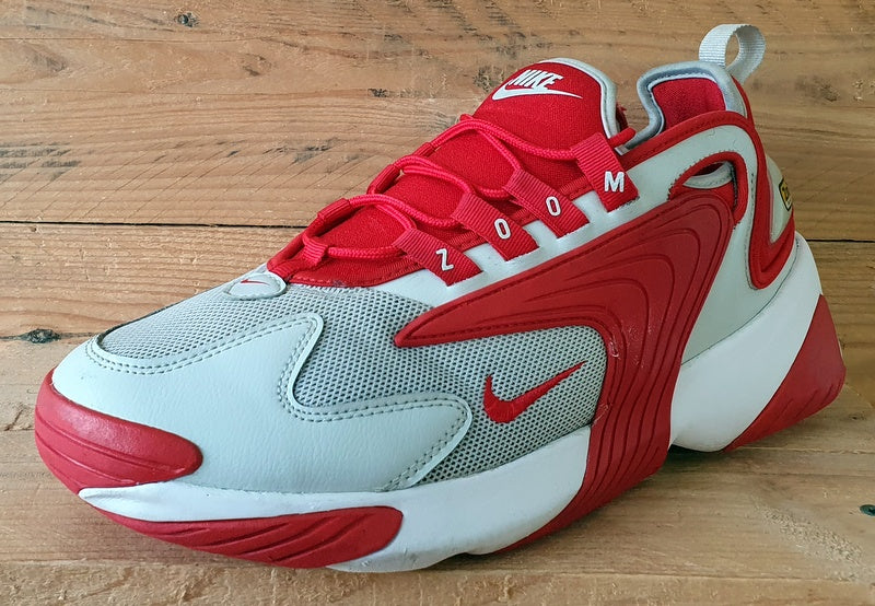 Nike Zoom 2K Textile/Leather Trainers UK8.5/US9.5/EU43 AO0269-012 University Red