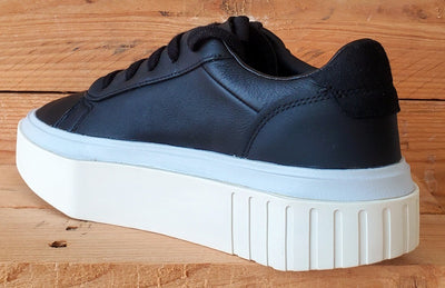 Adidas Hypersleek Low Leather Trainers UK6/US7.5/EU39 EE8275 Black/White