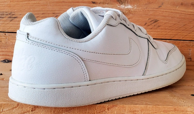 Nike Ebernon Low Leather Trainers UK8.5/US9.5/EU43 AQ1775-100 Triple White