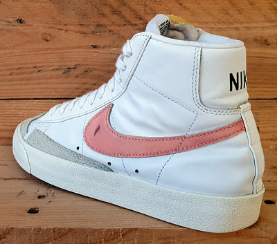 Nike Blazer 77 Mid Leather Trainers UK5/US7.5/E38.5 CZ1055-110 White Atomic Pink