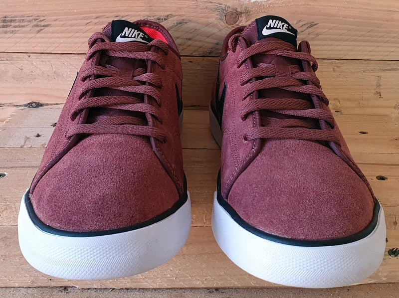 Nike Primo Court Low Suede Trainers UK8/US9/EU42.5 644826-261 Dark Red/Black