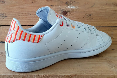 Adidas Stan Smith Low Leather Trainers UK6.5/US8/E40 H03196 White Pink Solar Red