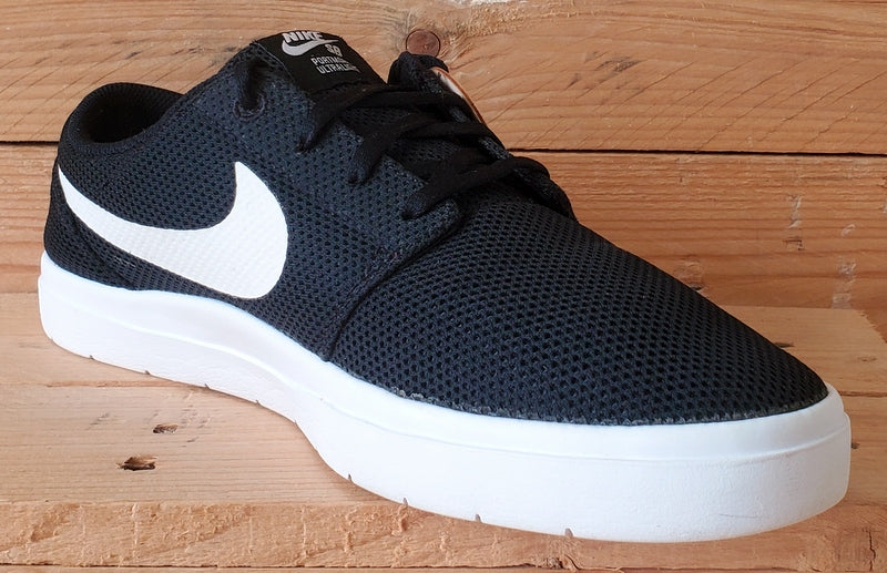 Nike SB Portmore Ultralight Low Textile Trainers UK9/US10/EU44 880271-010 Black