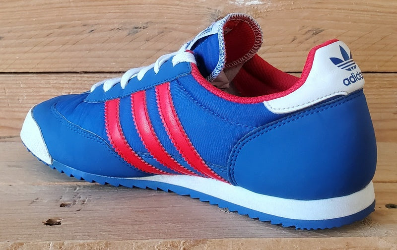 Adidas Originals Dragon Low Textile Trainers UK4/US4.5/EU36.5 G20816 Blue/Red