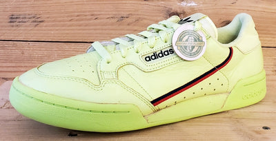 Adidas Continental 80 Leather Trainers UK8/US8.5/EU42 B41675 Semi Frozen Yellow