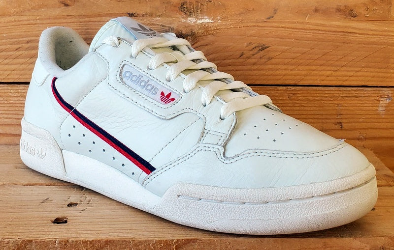 Adidas Continental 80 Low Leather Trainers UK7/US7.5/EU40.5 B41680 Rascal White