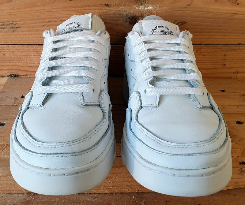 Adidas Supercourt Low Leather Trainers UK7/US7.5/EU40.5 EE6037 Triple White