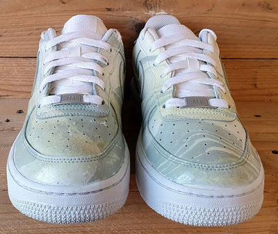 Nike Air Force 1 GS Low Leather Trainers UK6/US7Y/EU40 314192-117 Marble Green