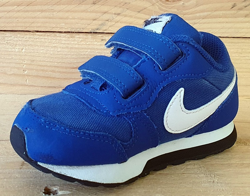 Nike MD Runner Low Textile Kids Trainers UK6.5 US7C EU23.5 806255 411 Blue White VintageTrainers