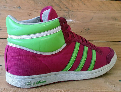 Adidas Originals Sleek Series Mid Trainers UK7/US8.5/EU40.5 G19594 Pink/Green