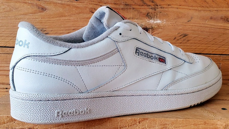 Reebok Club C 85 Low Leather Trainers UK12/US13/EU47 100000154 Triple White
