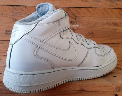 Nike Air Force 1 Mid Leather Trainers UK9/US10/EU44 315123-111 Triple White