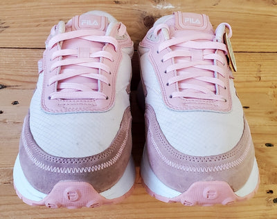 Fila Ray Low Textile/Suede Trainers UK5.5/US6.5/EU39 3RM01683-661 Pink/White