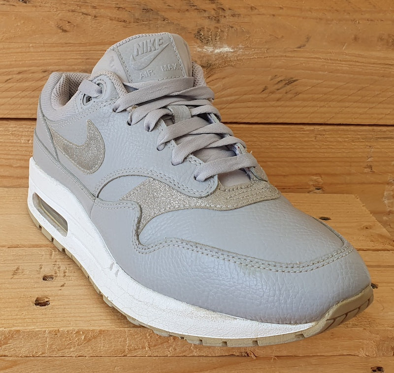 Nike Air Max 1 Low Leather Trainers UK5/US7.5/EU38.5 AT0072-001 Wolf Grey/White